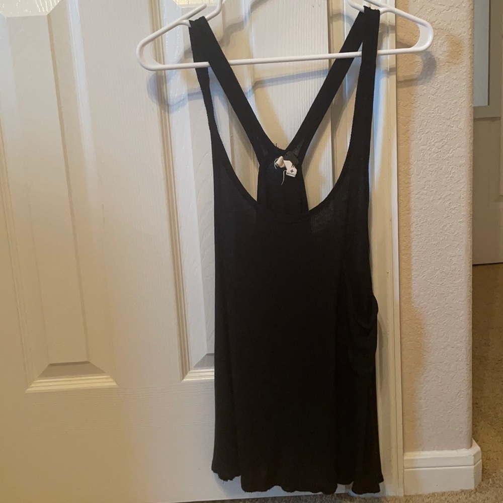 Free people black tank top